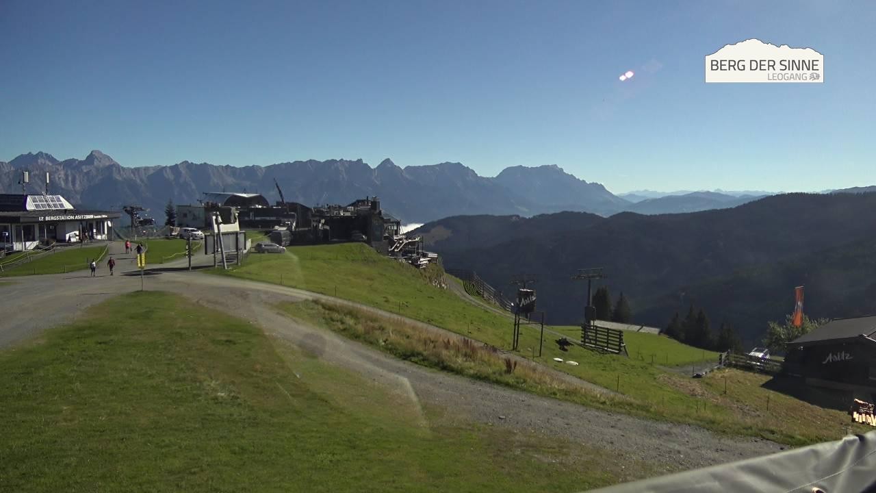Archiv Foto Webcam Leogang: Bergstation Asitzbahn