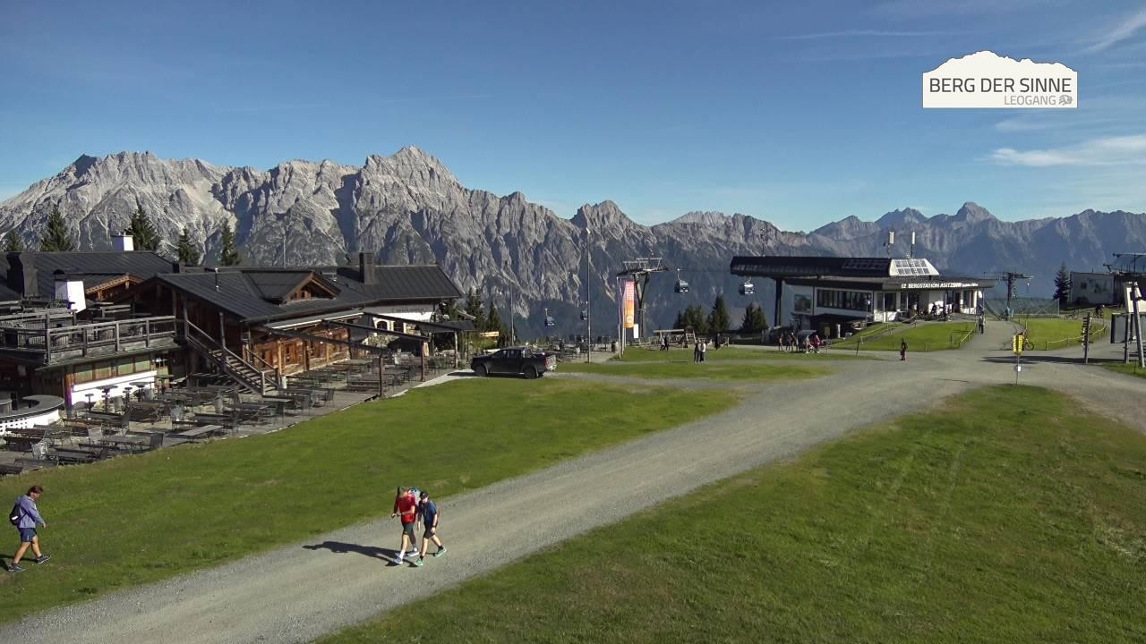 Archiv Foto Webcam Leogang: Bergstation Asitzbahn