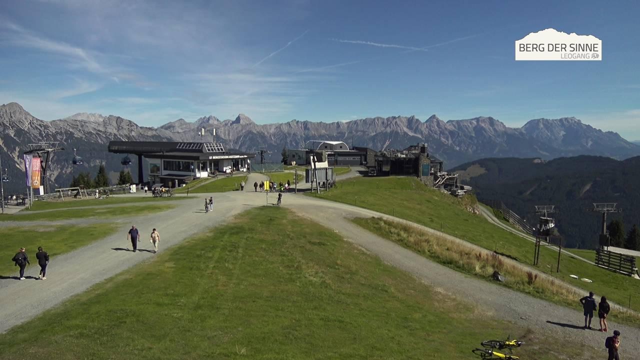 Archiv Foto Webcam Leogang: Bergstation Asitzbahn