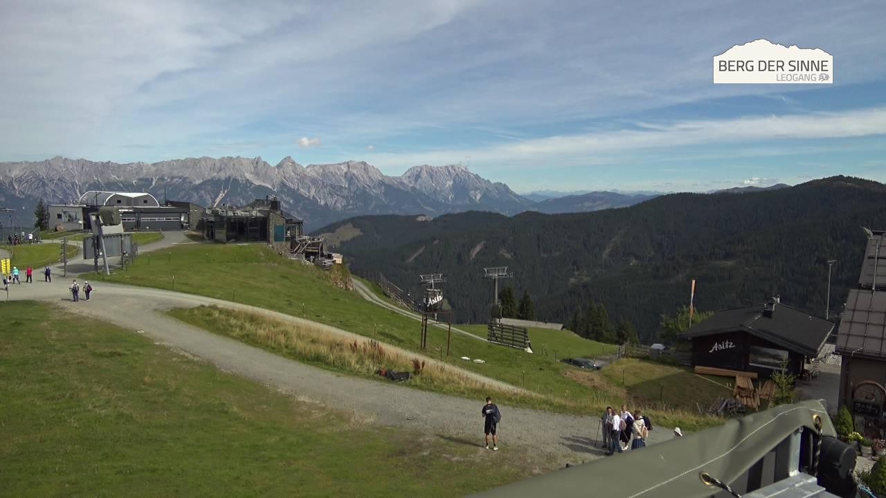 Archiv Foto Webcam Leogang: Bergstation Asitzbahn