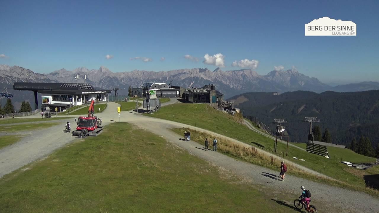 Archiv Foto Webcam Leogang: Bergstation Asitzbahn