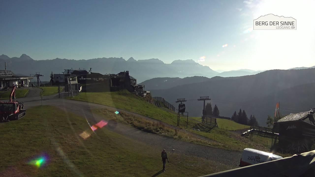 Archiv Foto Webcam Leogang: Bergstation Asitzbahn