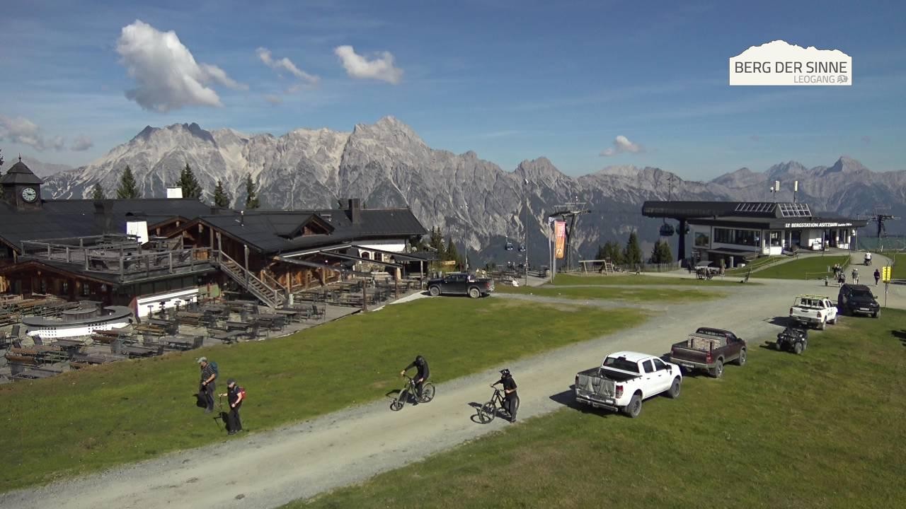 Archiv Foto Webcam Leogang: Bergstation Asitzbahn