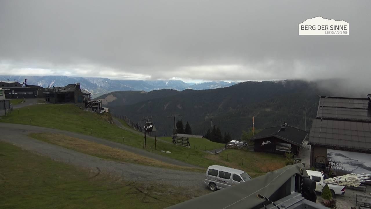 Archiv Foto Webcam Leogang: Bergstation Asitzbahn