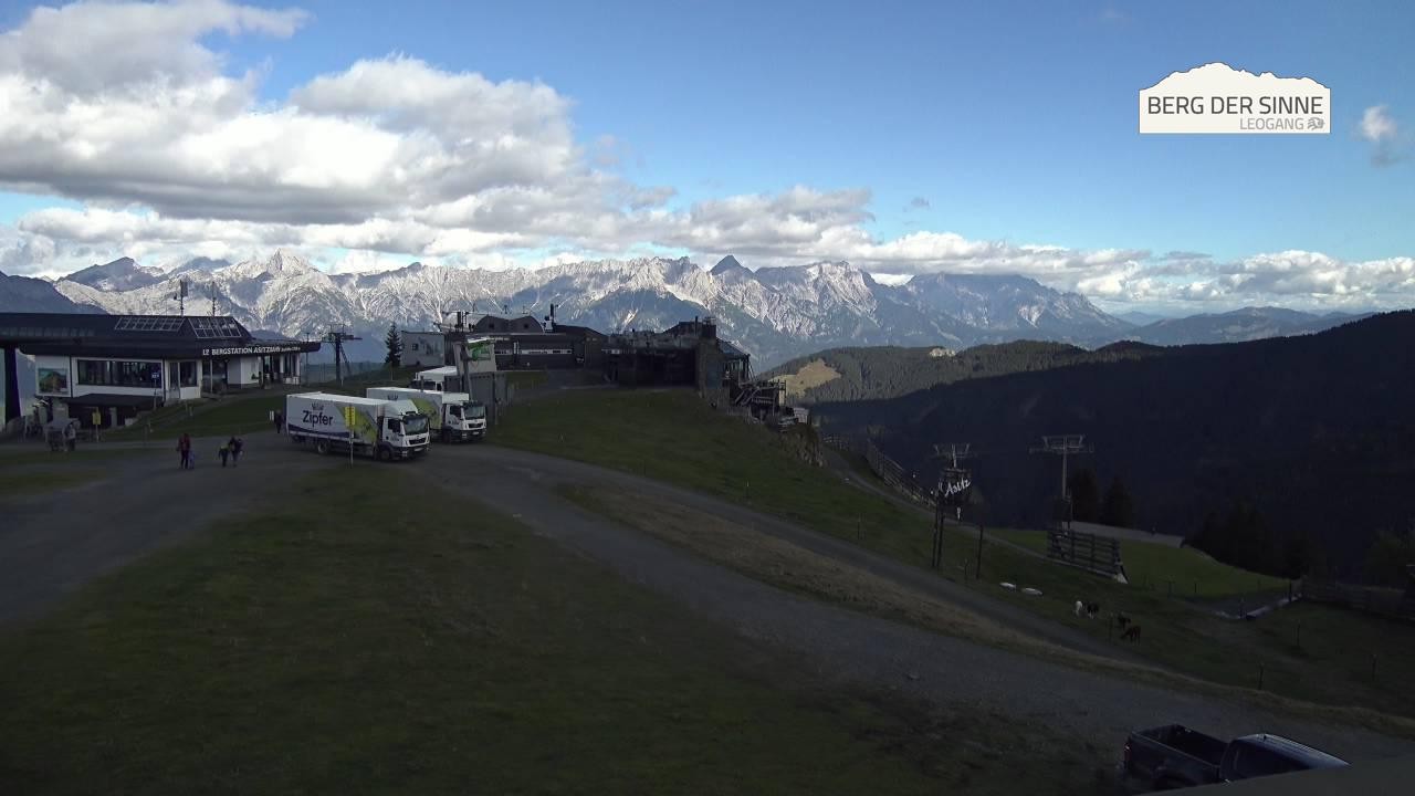 Archiv Foto Webcam Leogang: Bergstation Asitzbahn