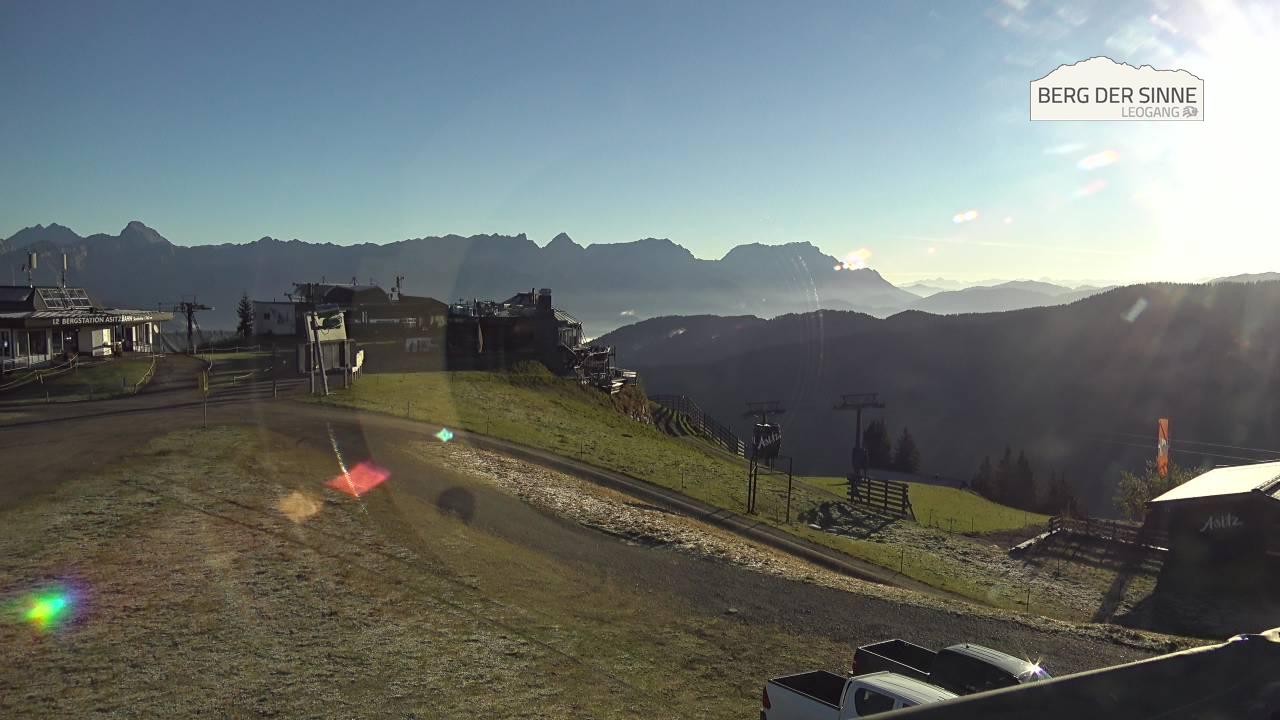 Archiv Foto Webcam Leogang: Bergstation Asitzbahn
