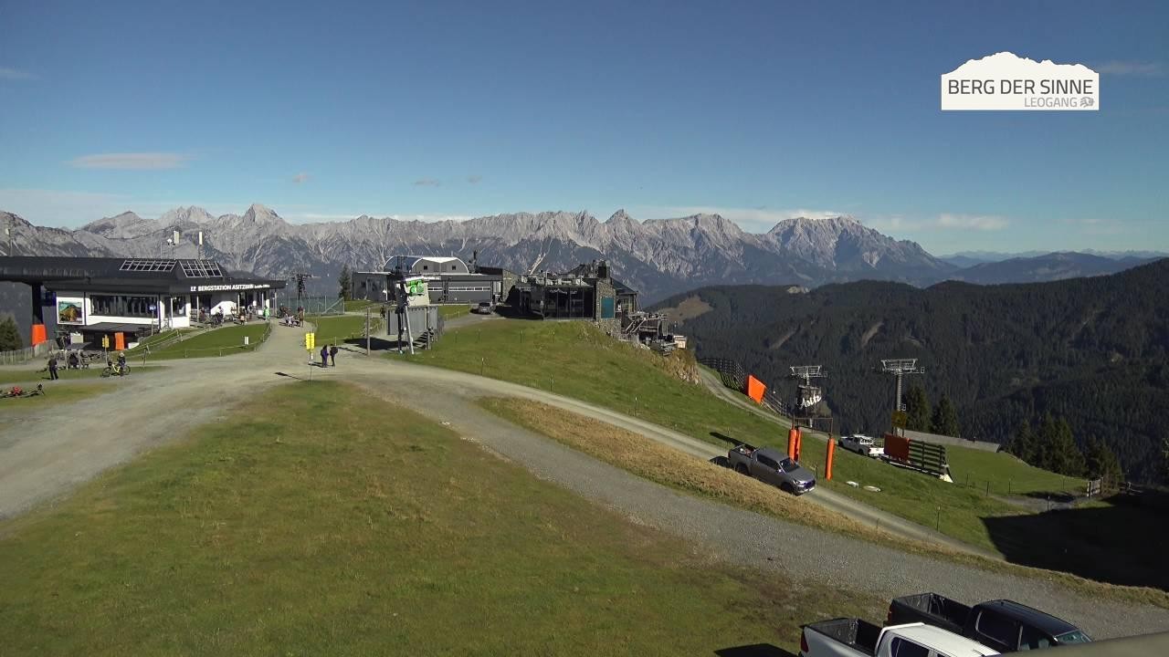 Archiv Foto Webcam Leogang: Bergstation Asitzbahn
