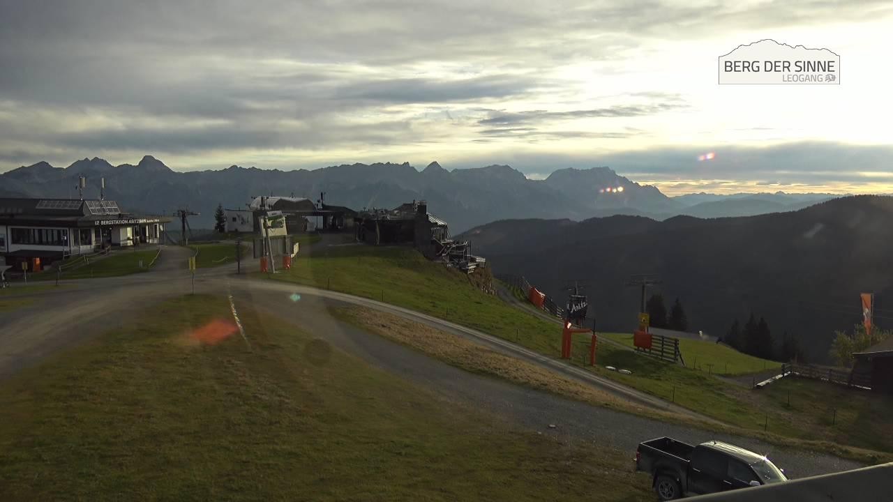 Archiv Foto Webcam Leogang: Bergstation Asitzbahn