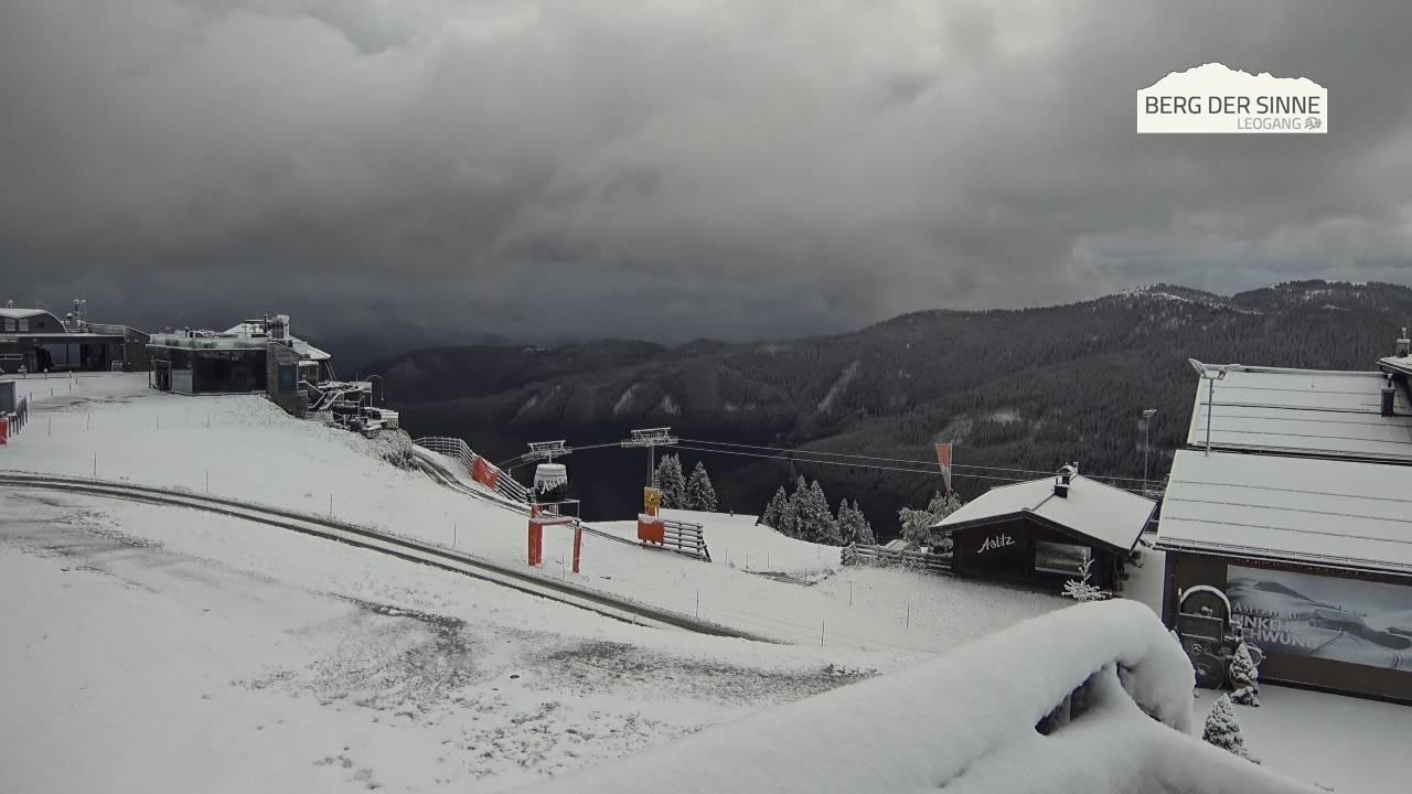 Archiv Foto Webcam Leogang: Bergstation Asitzbahn