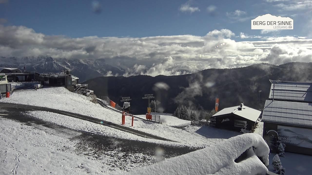 Archiv Foto Webcam Leogang: Bergstation Asitzbahn