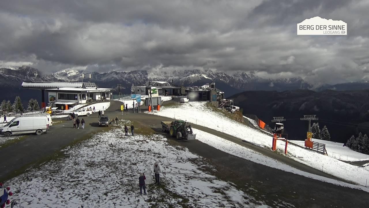 Archiv Foto Webcam Leogang: Bergstation Asitzbahn