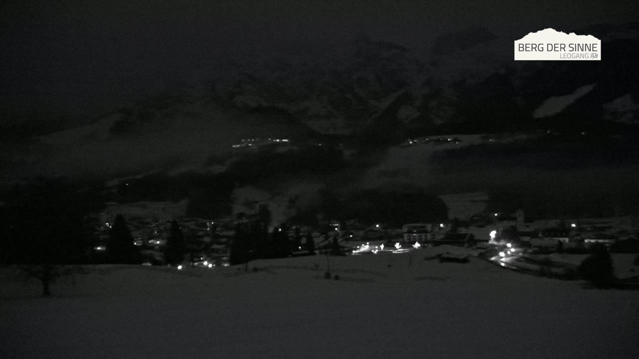 Archiv Foto Webcam Leogang Dorfblick