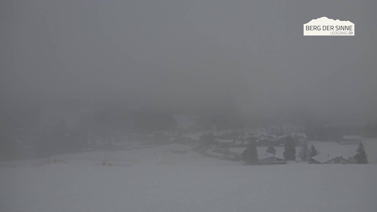 Archiv Foto Webcam Leogang Dorfblick