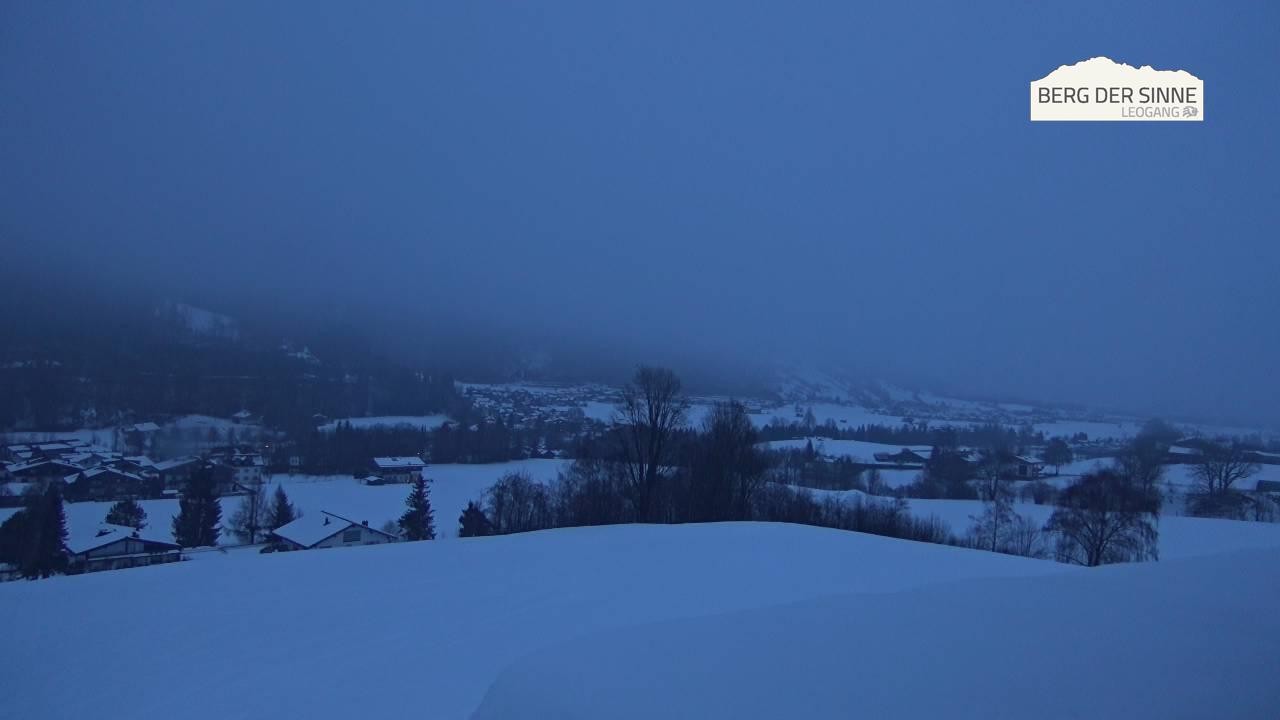 Archiv Foto Webcam Leogang Dorfblick