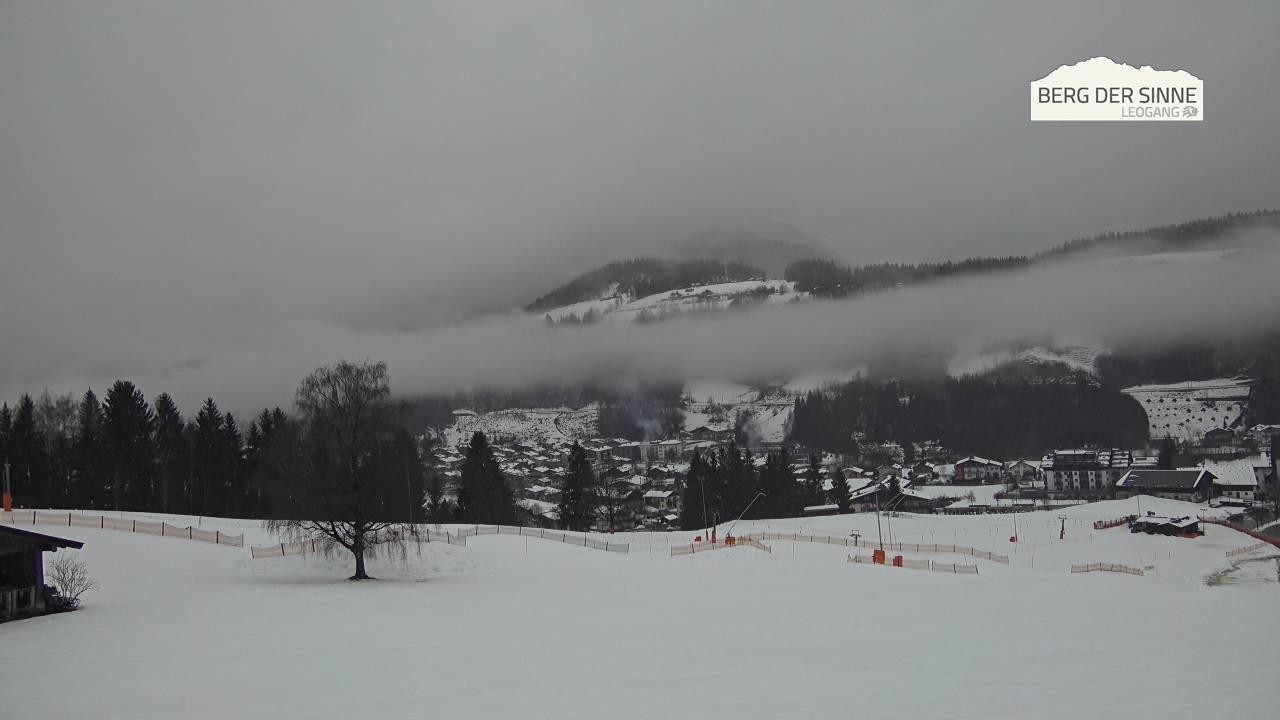 Archiv Foto Webcam Leogang Dorfblick