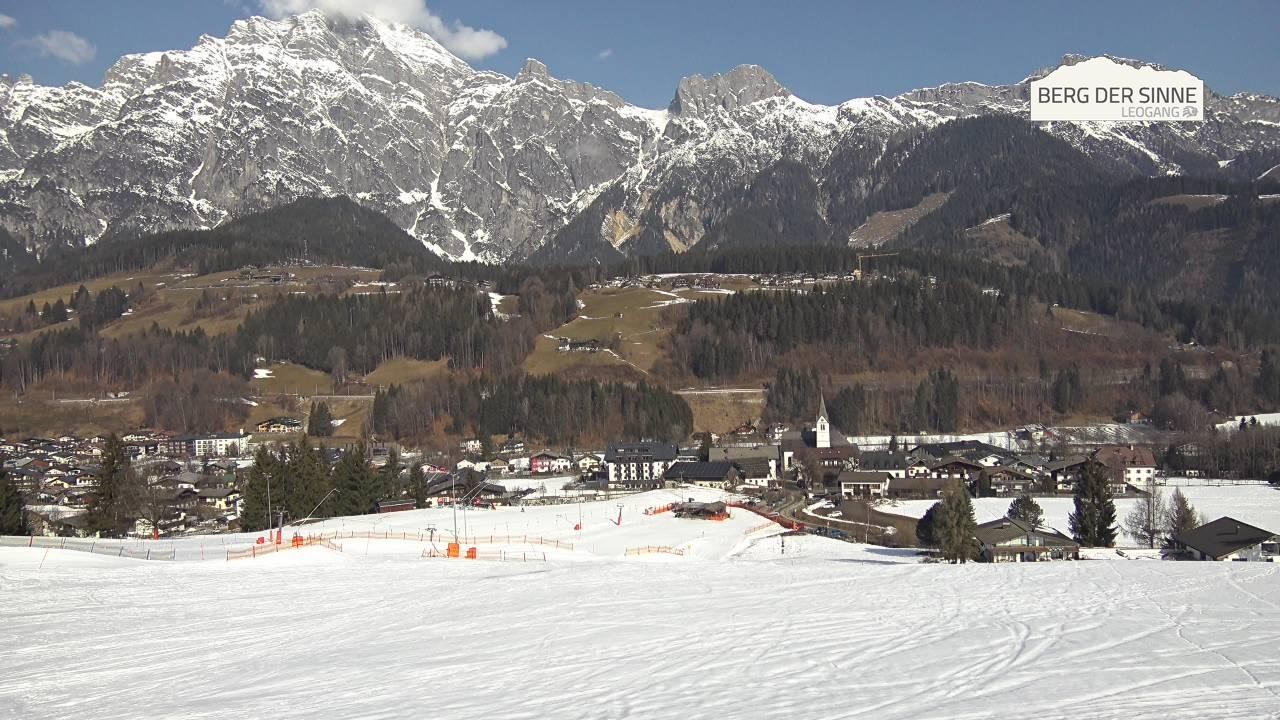 Archiv Foto Webcam Leogang Dorfblick
