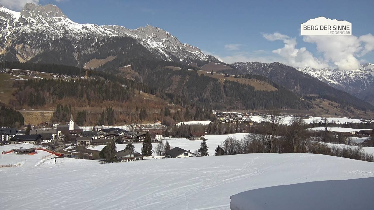Archiv Foto Webcam Leogang Dorfblick
