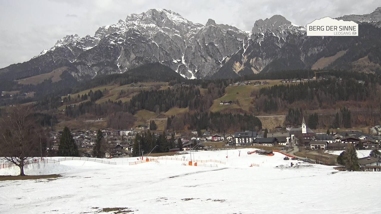 Archiv Foto Webcam Leogang Dorfblick