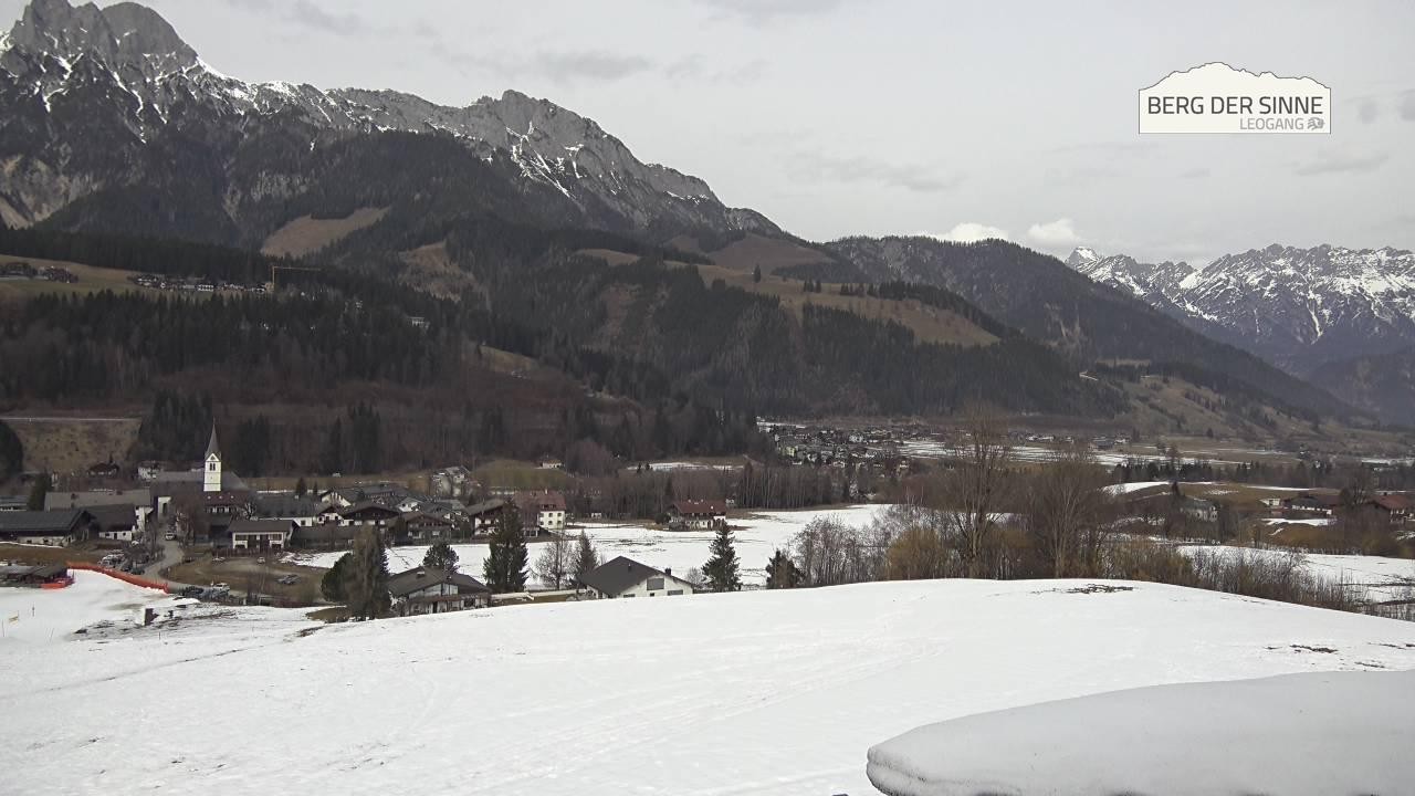 Archiv Foto Webcam Leogang Dorfblick