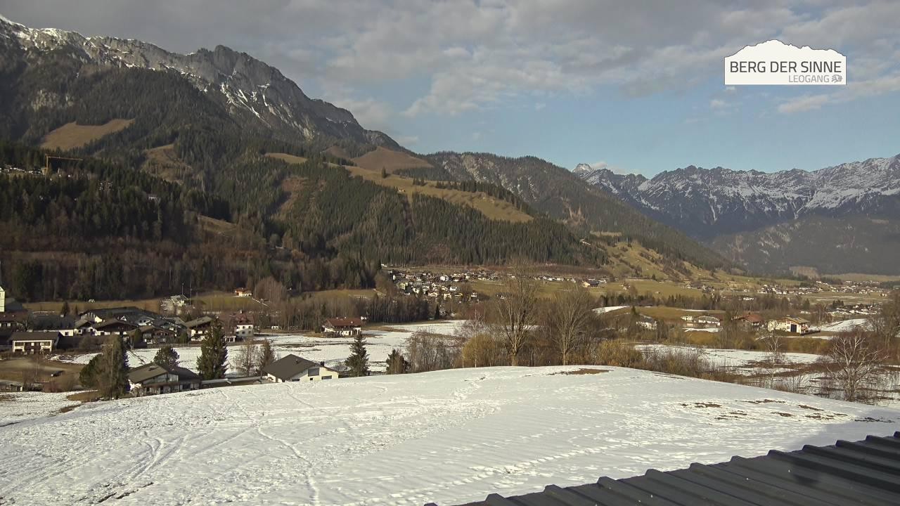 Archiv Foto Webcam Leogang Dorfblick