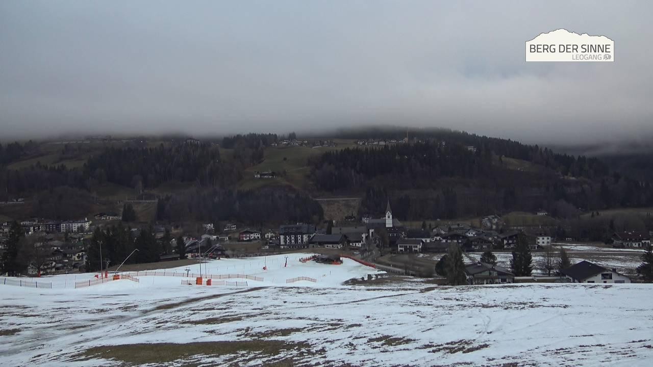 Archiv Foto Webcam Leogang Dorfblick