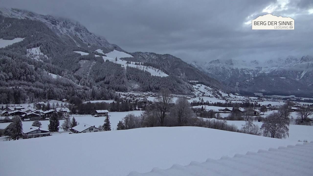 Archiv Foto Webcam Leogang Dorfblick