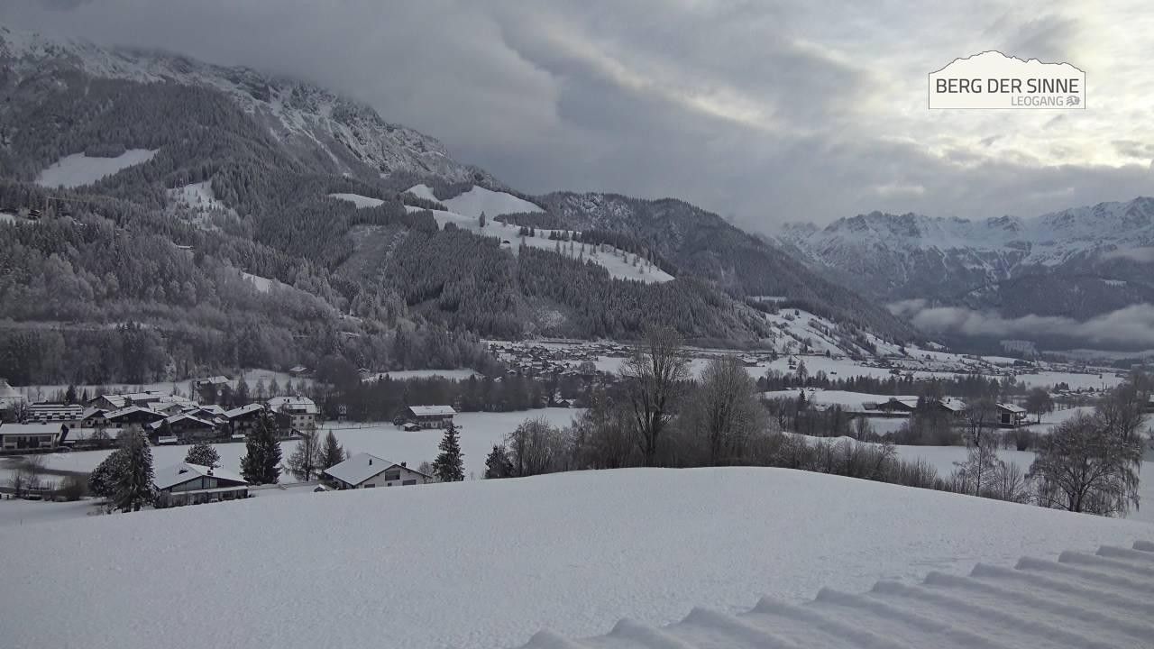 Archiv Foto Webcam Leogang Dorfblick