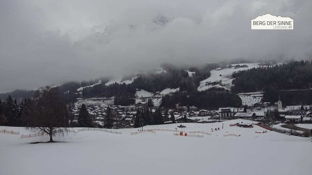 Archiv Foto Webcam Leogang Dorfblick