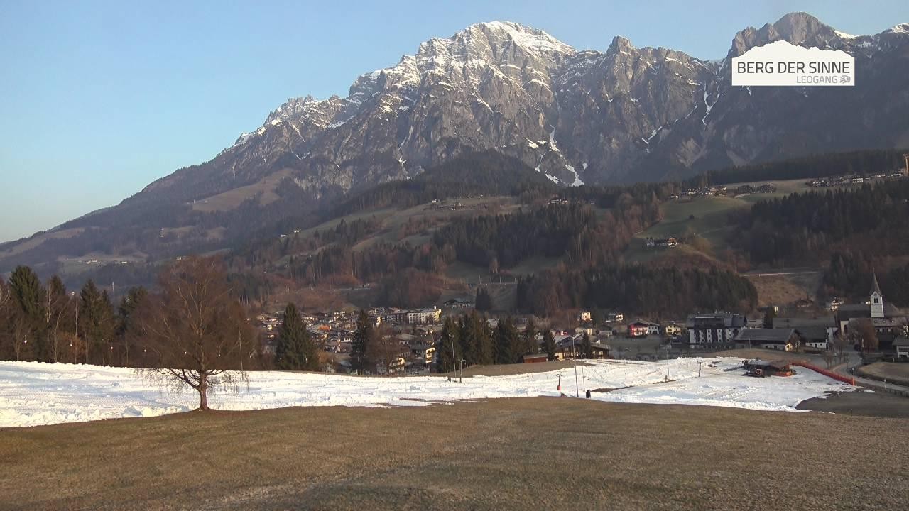 Archiv Foto Webcam Leogang Dorfblick