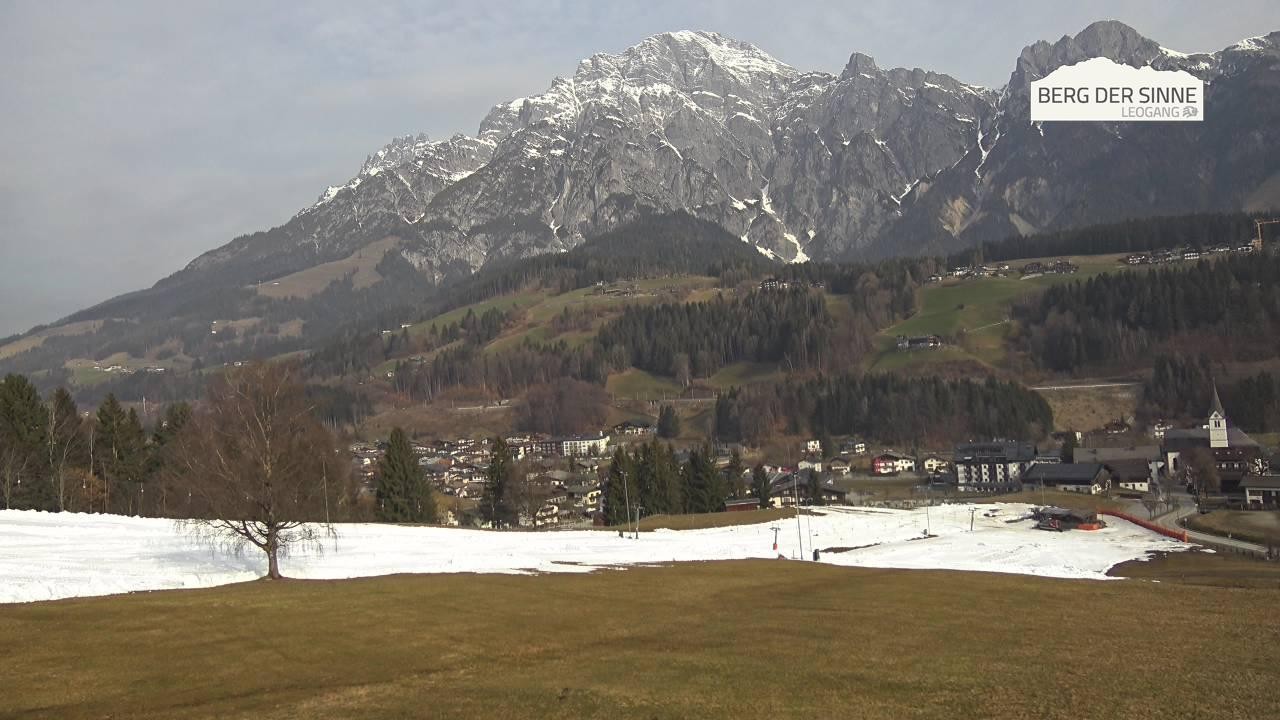 Archiv Foto Webcam Leogang Dorfblick