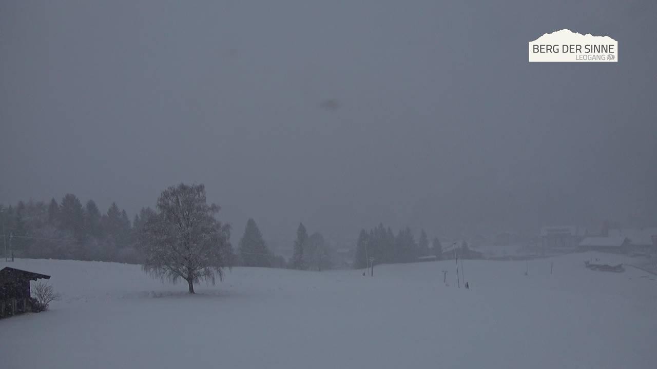 Archiv Foto Webcam Leogang Dorfblick