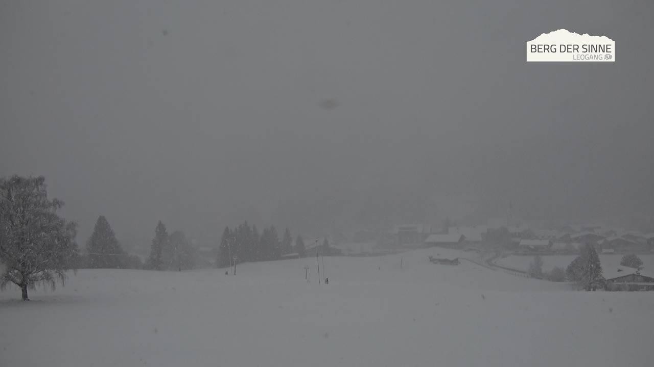 Archiv Foto Webcam Leogang Dorfblick