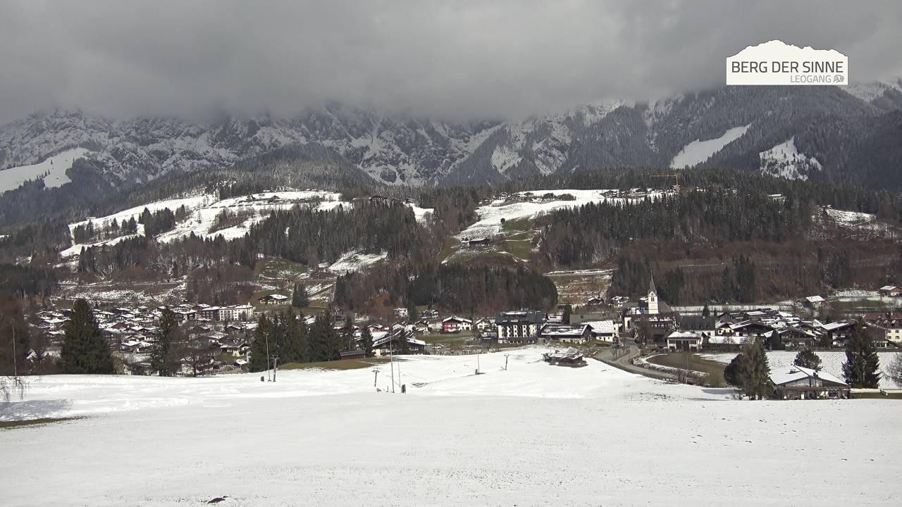 Archiv Foto Webcam Leogang Dorfblick