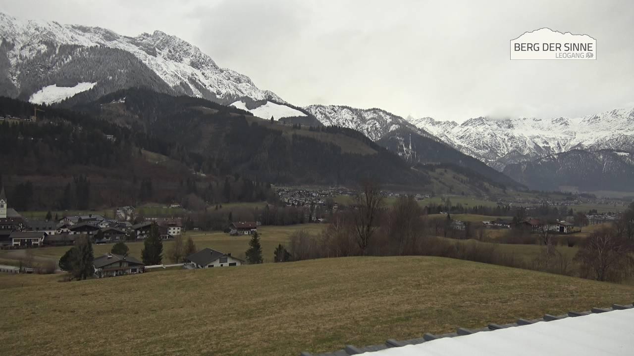 Archiv Foto Webcam Leogang Dorfblick