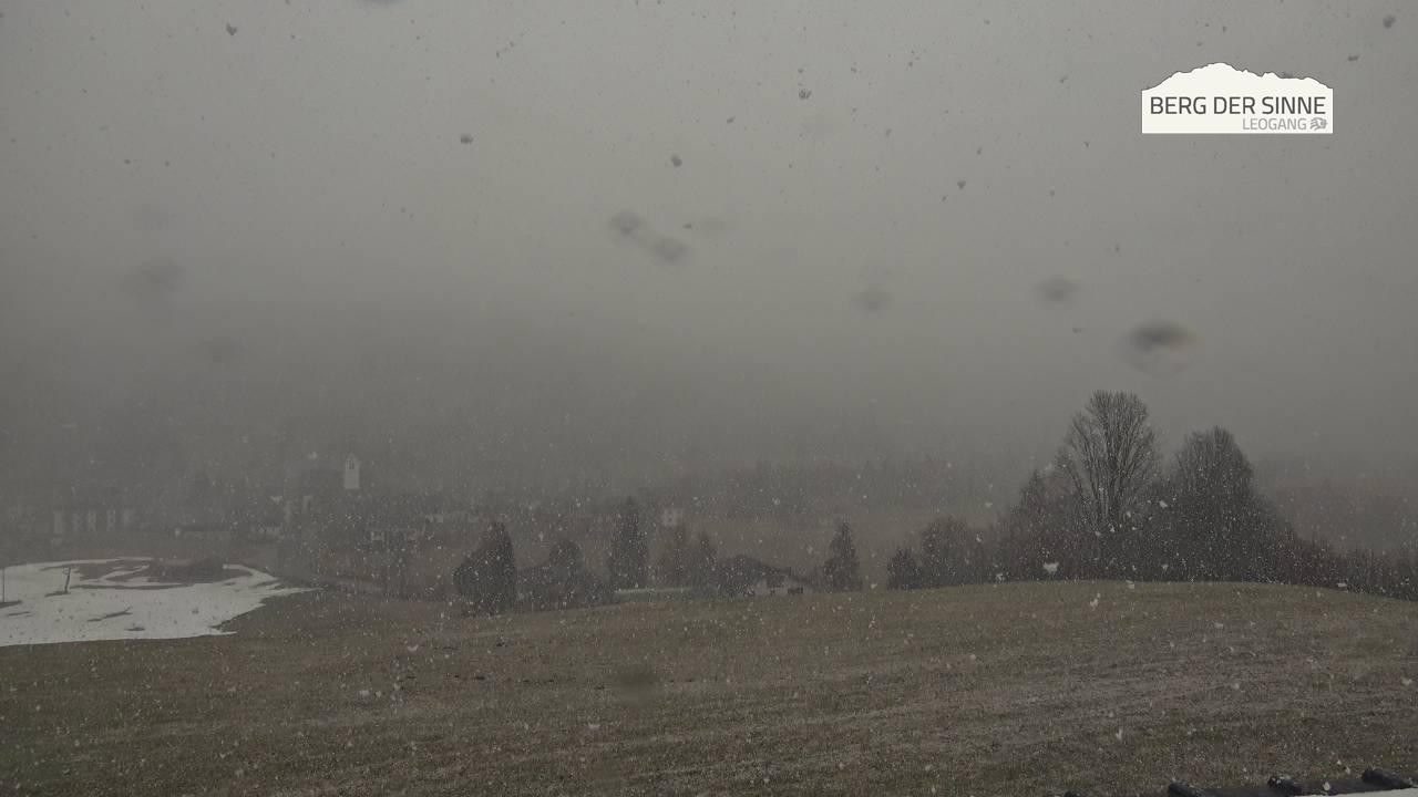 Archiv Foto Webcam Leogang Dorfblick