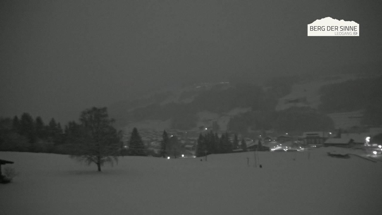Archiv Foto Webcam Leogang Dorfblick