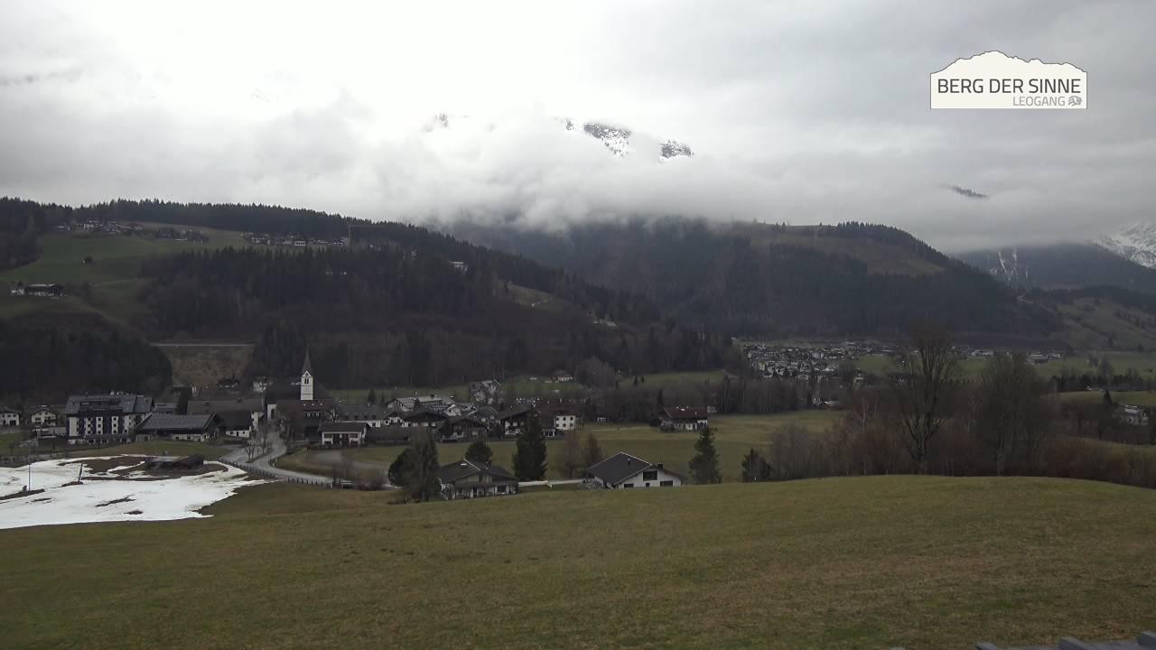 Archiv Foto Webcam Leogang Dorfblick