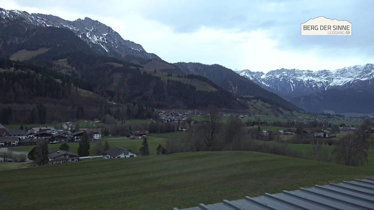 Archiv Foto Webcam Leogang Dorfblick
