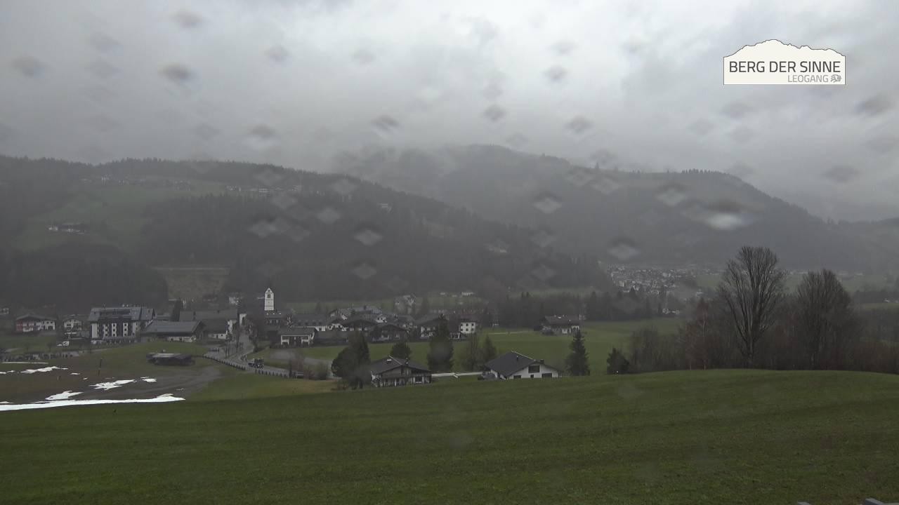 Archiv Foto Webcam Leogang Dorfblick