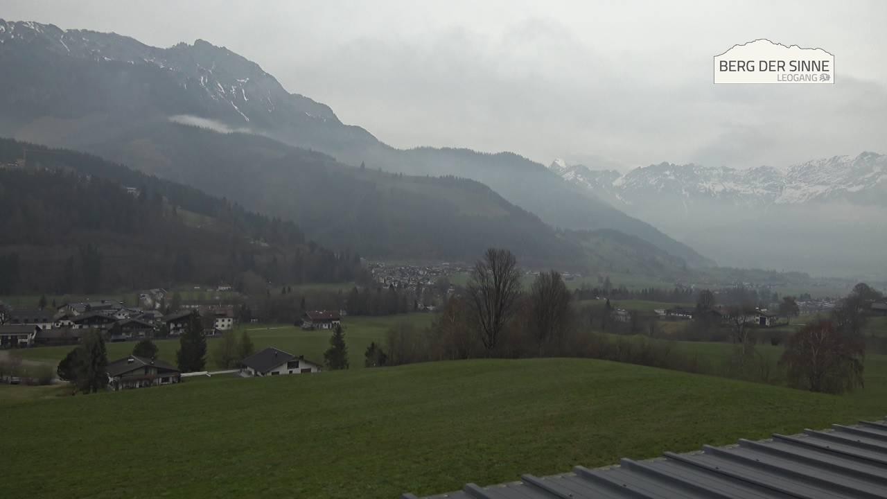 Archiv Foto Webcam Leogang Dorfblick