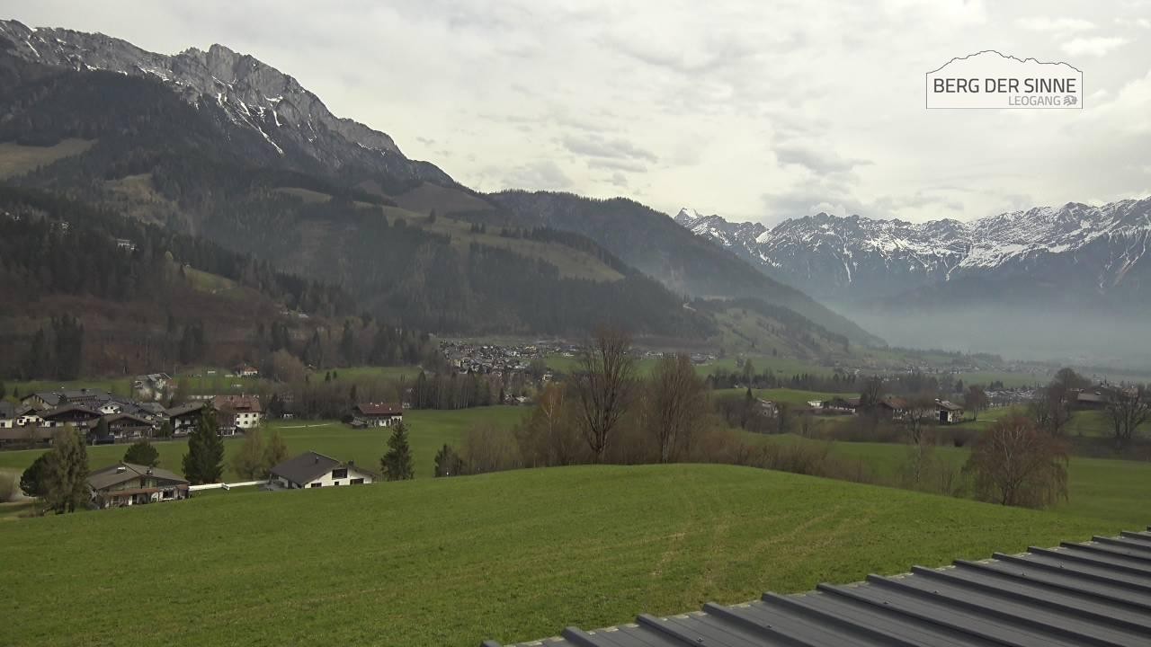 Archiv Foto Webcam Leogang Dorfblick