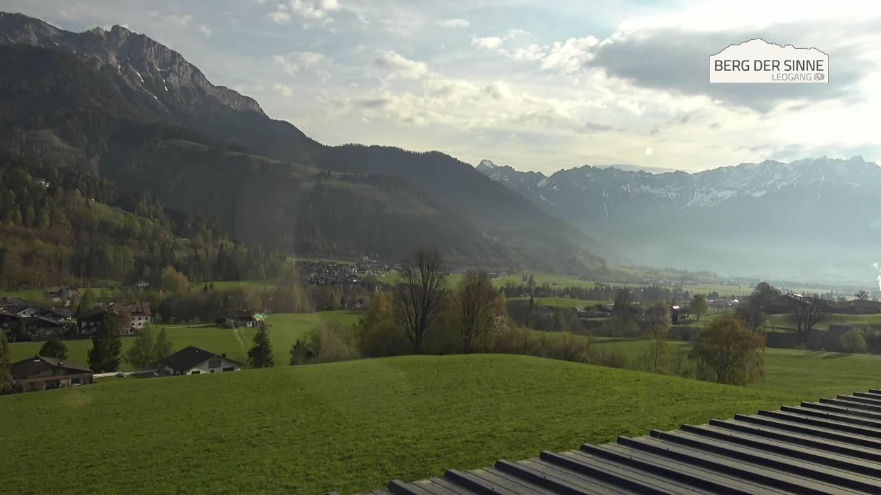 Archiv Foto Webcam Leogang Dorfblick