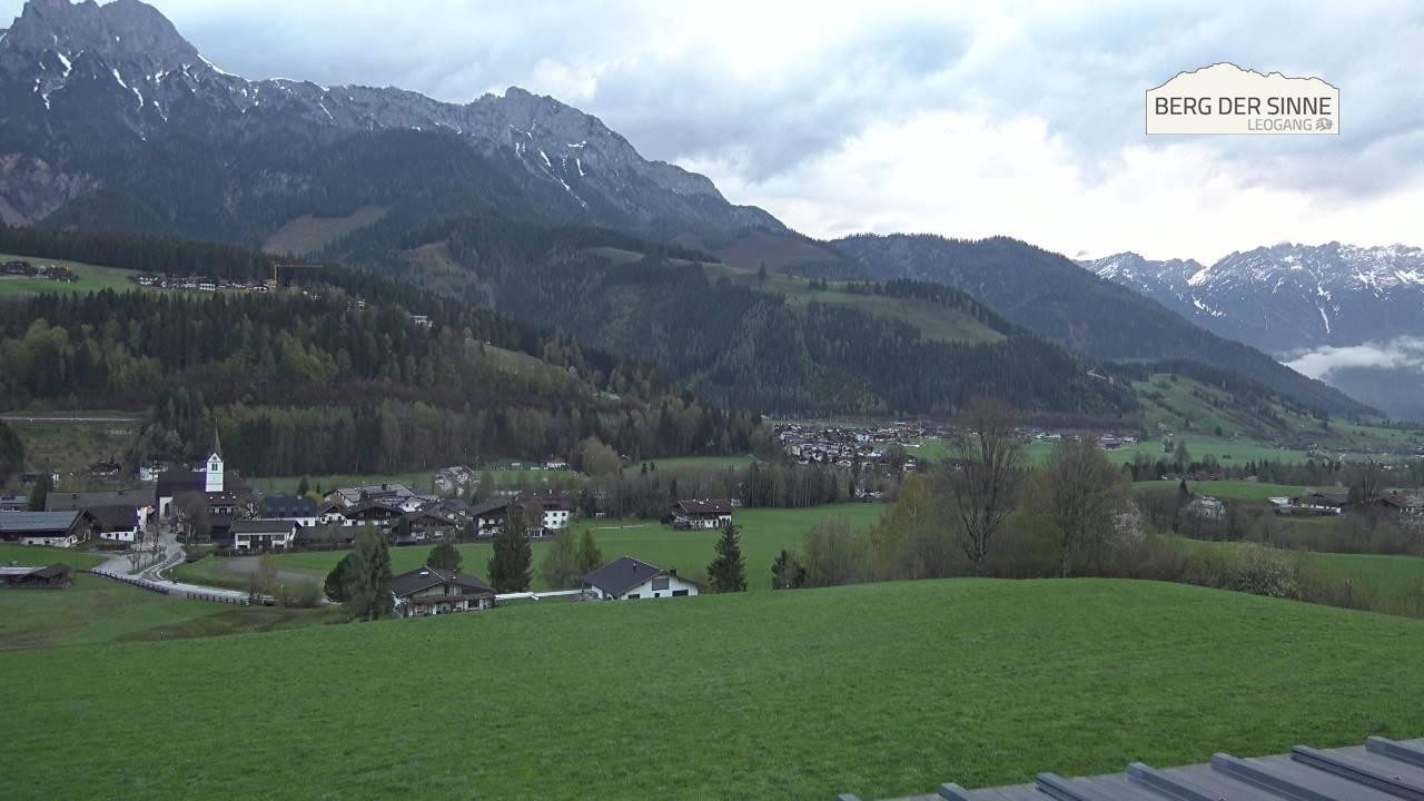 Archiv Foto Webcam Leogang Dorfblick