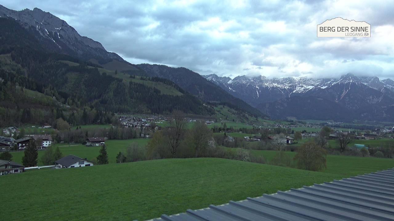 Archiv Foto Webcam Leogang Dorfblick