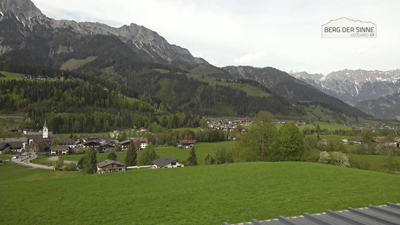Archiv Foto Webcam Leogang Dorfblick