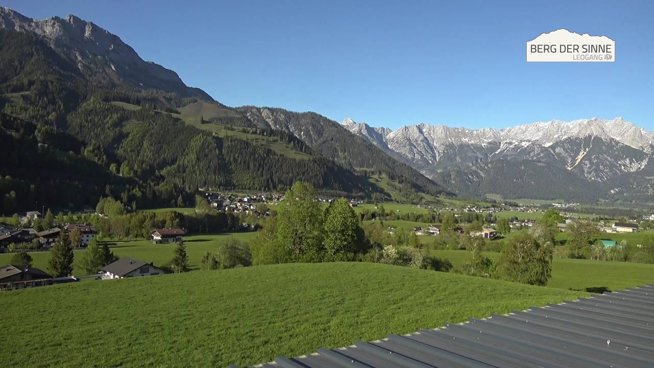 Archiv Foto Webcam Leogang Dorfblick