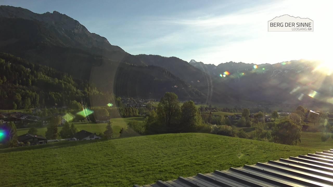 Archiv Foto Webcam Leogang Dorfblick
