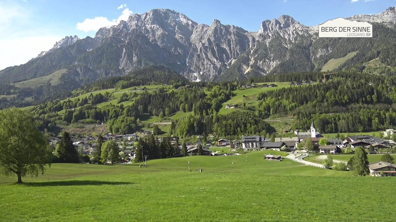 Archiv Foto Webcam Leogang Dorfblick