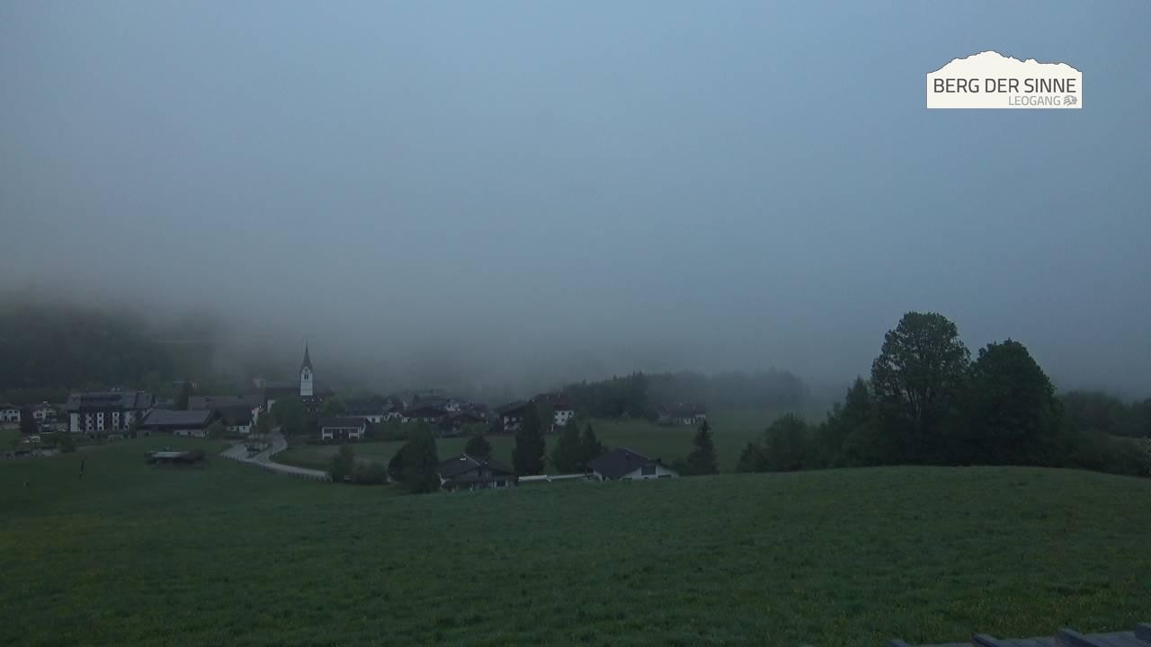 Archiv Foto Webcam Leogang Dorfblick