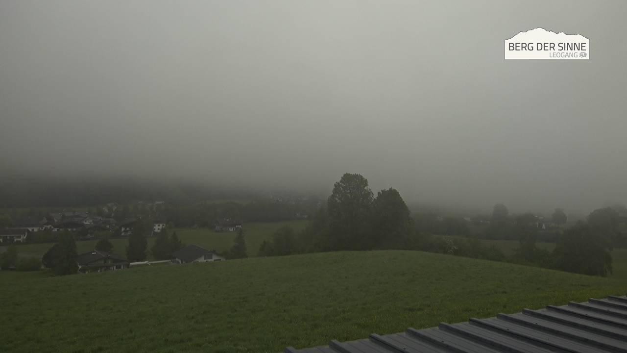 Archiv Foto Webcam Leogang Dorfblick